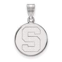 14kw  Michigan State University Medium Disc Pendant
