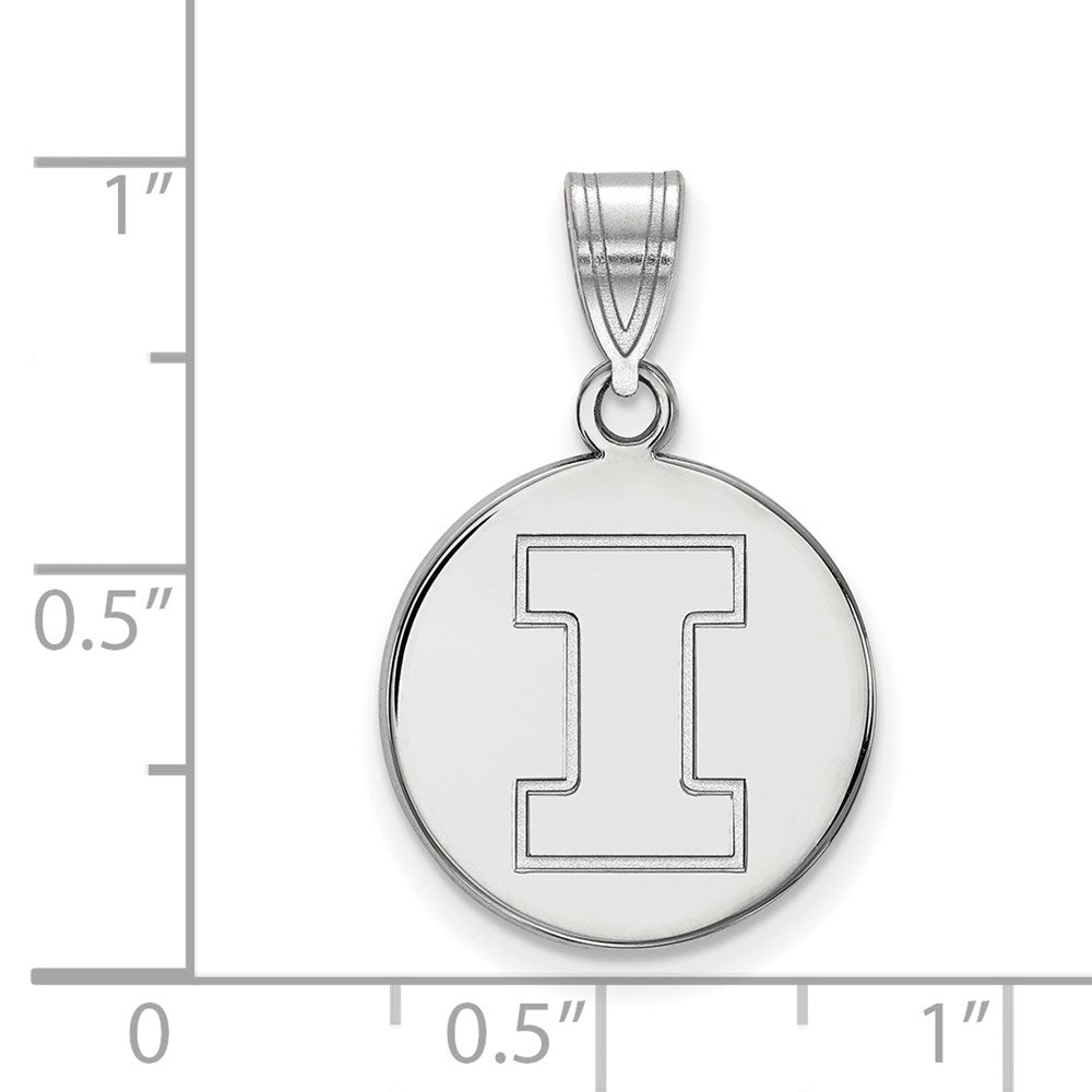 14kw  University of Illinois Medium Disc Pendant