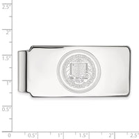 14k White Gold  University of California Berkeley Crest Money Clip