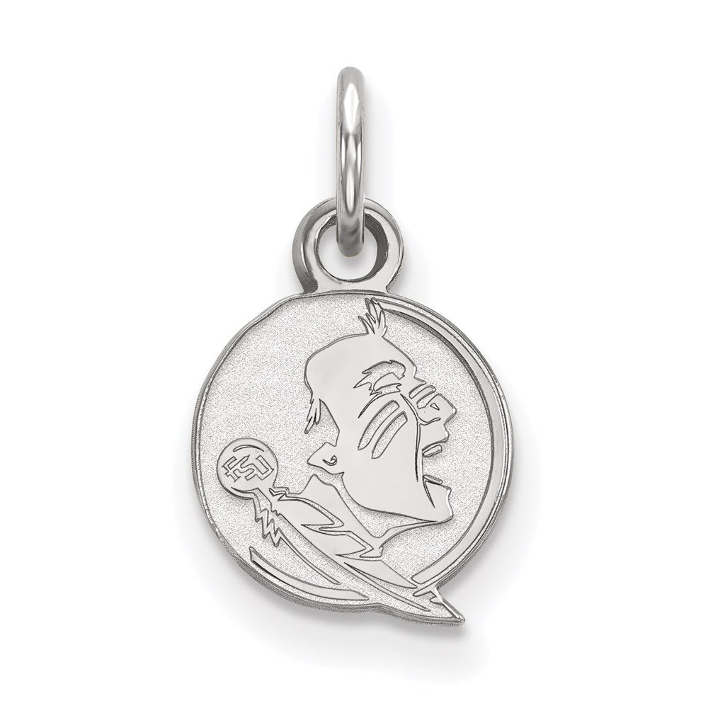 14k White Gold  Florida State University XS Pendant