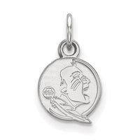 14k White Gold  Florida State University XS Pendant