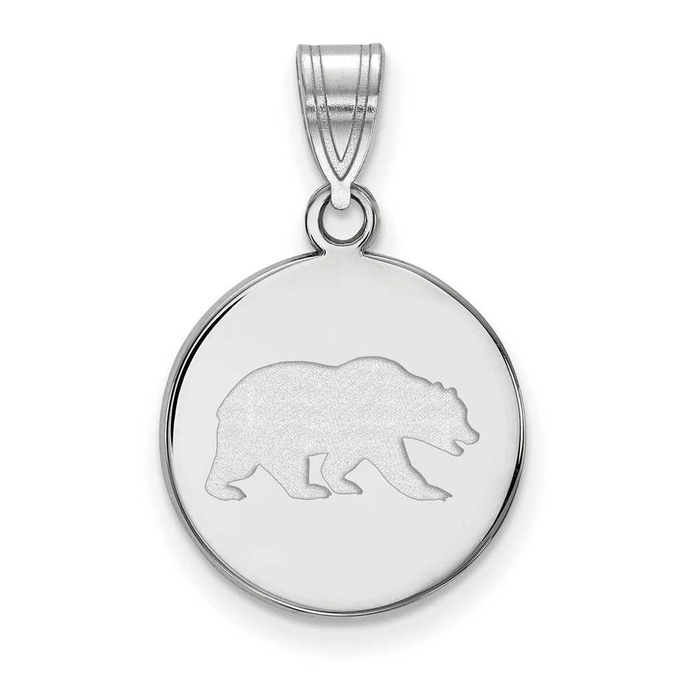 14k White Gold  Univ. of California Berkeley Medium Disc Pendant