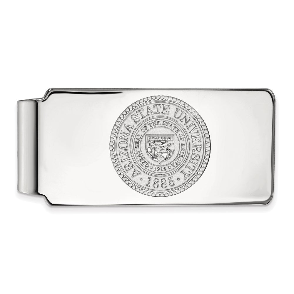 14k White Gold  Arizona State University Crest Money Clip