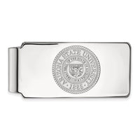 14k White Gold  Arizona State University Crest Money Clip