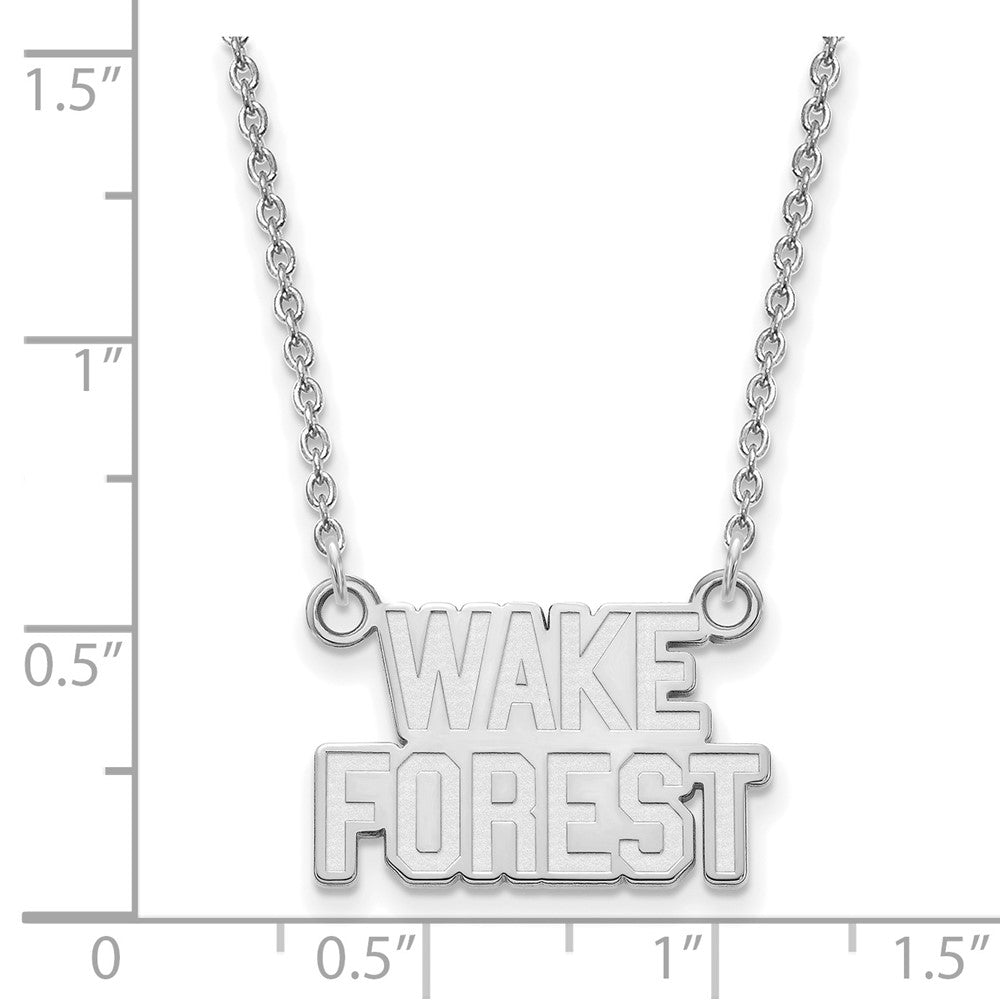 14kw  Wake Forest University Small Pendant w/Necklace