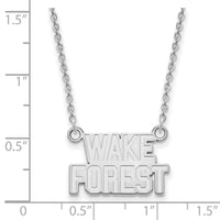14kw  Wake Forest University Small Pendant w/Necklace