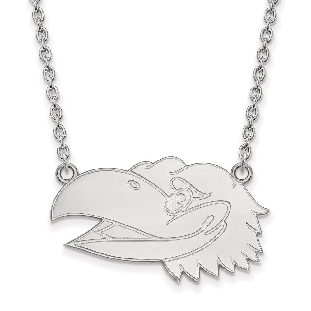 14kw  University of Kansas Large Pendant w/Necklace