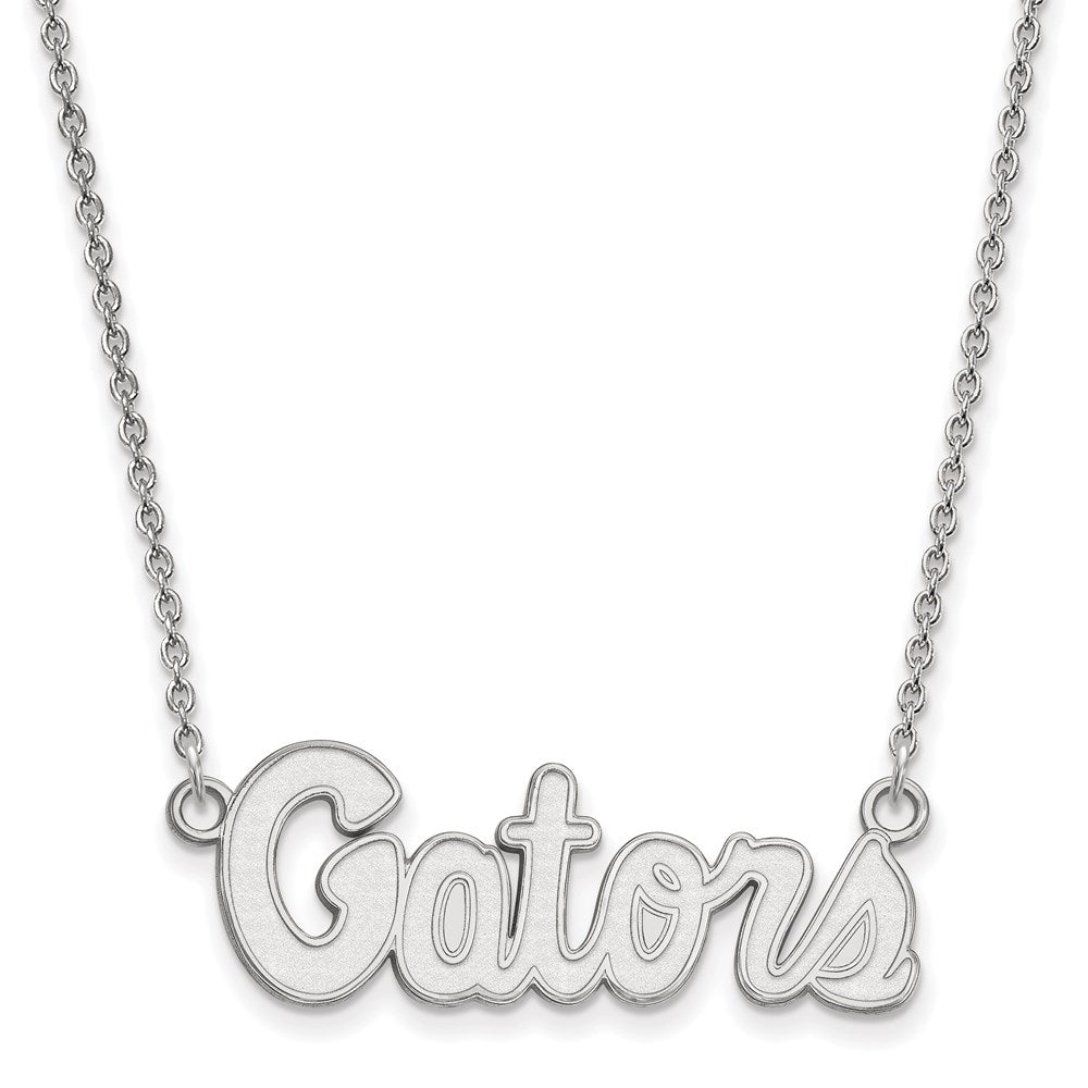 14k White Gold  University of Florida Small Pendant Necklace