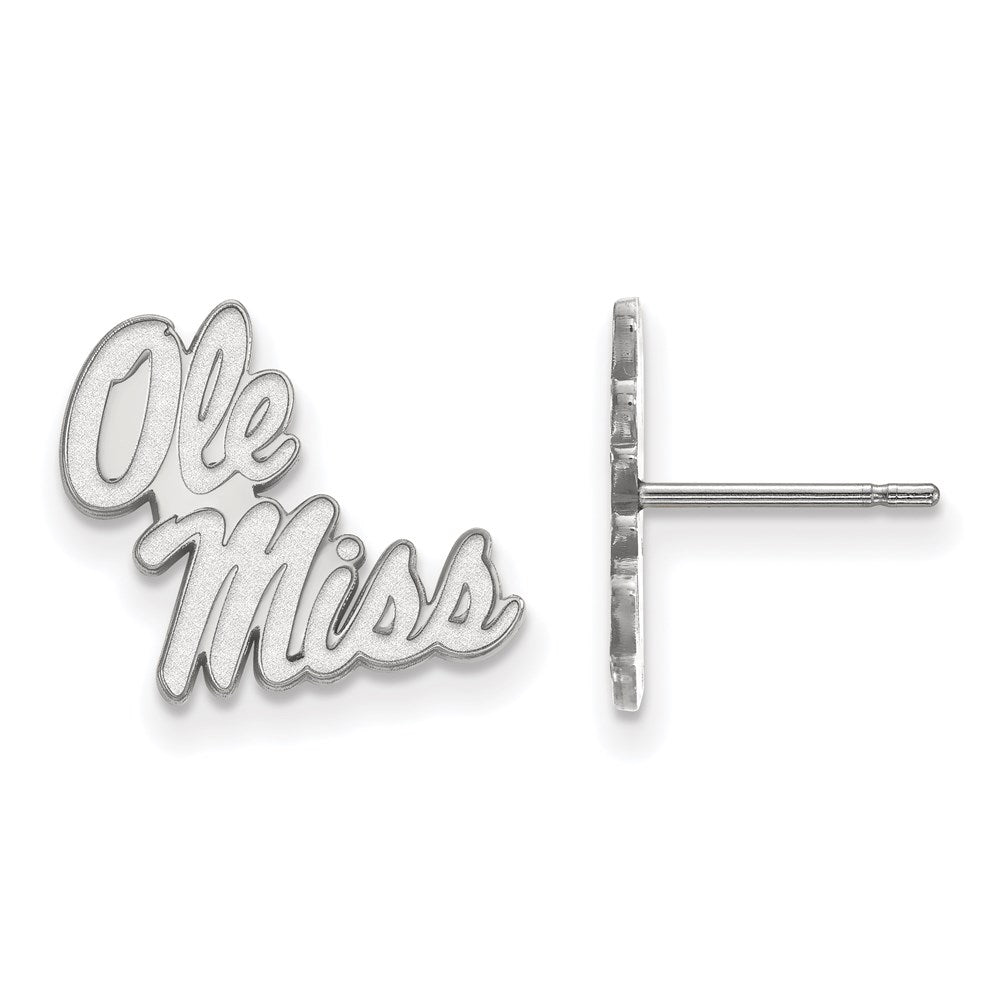 14kw  University of Mississippi Small Post Earrings