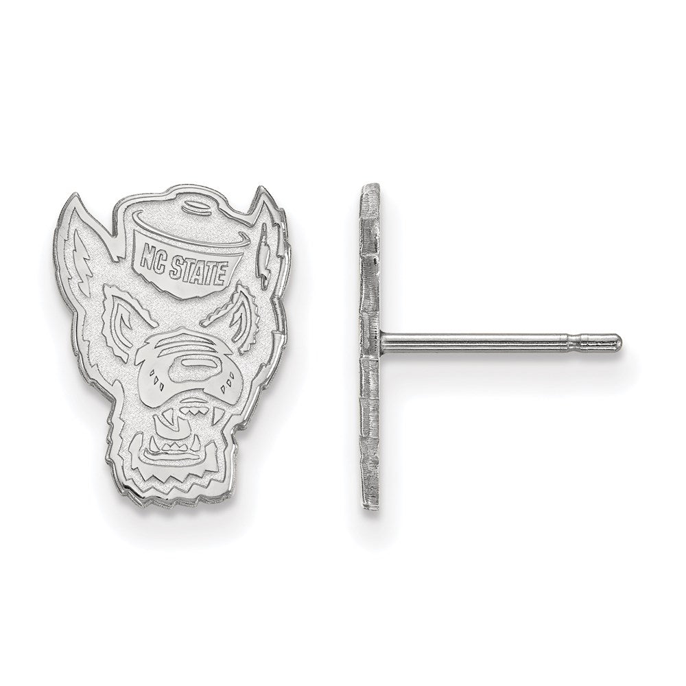 14kw  North Carolina State University Small Post Earrings