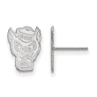 14kw  North Carolina State University Small Post Earrings