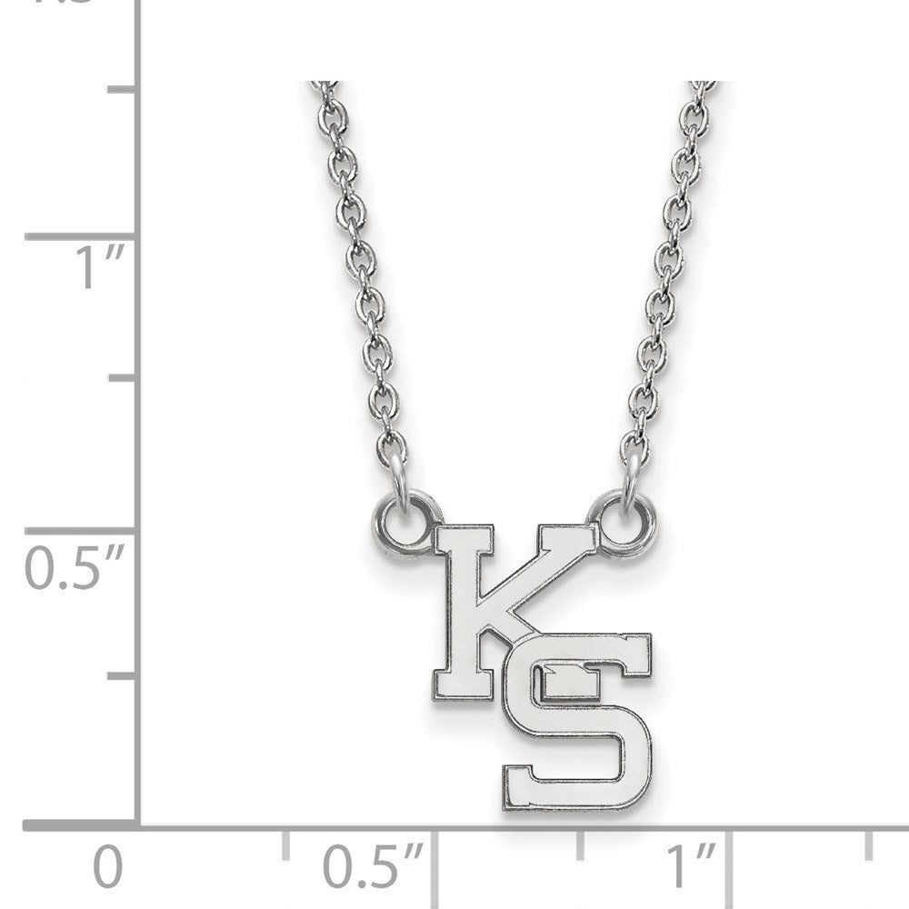14kw  Kansas State University Small Pendant w/Necklace