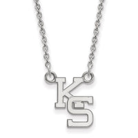 14kw  Kansas State University Small Pendant w/Necklace