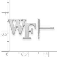 14kw  Wake Forest University Small Post Earringss