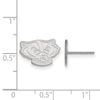 14kw  University of Wisconsin Xs Post Earrings