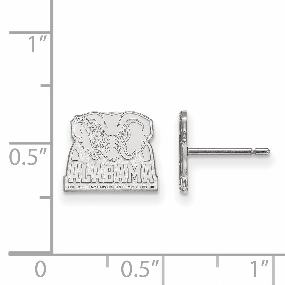 14k White Gold  University of Alabama XS Post Earrings