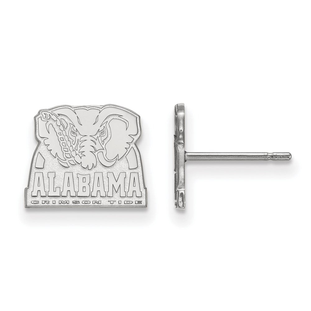 14k White Gold  University of Alabama XS Post Earrings