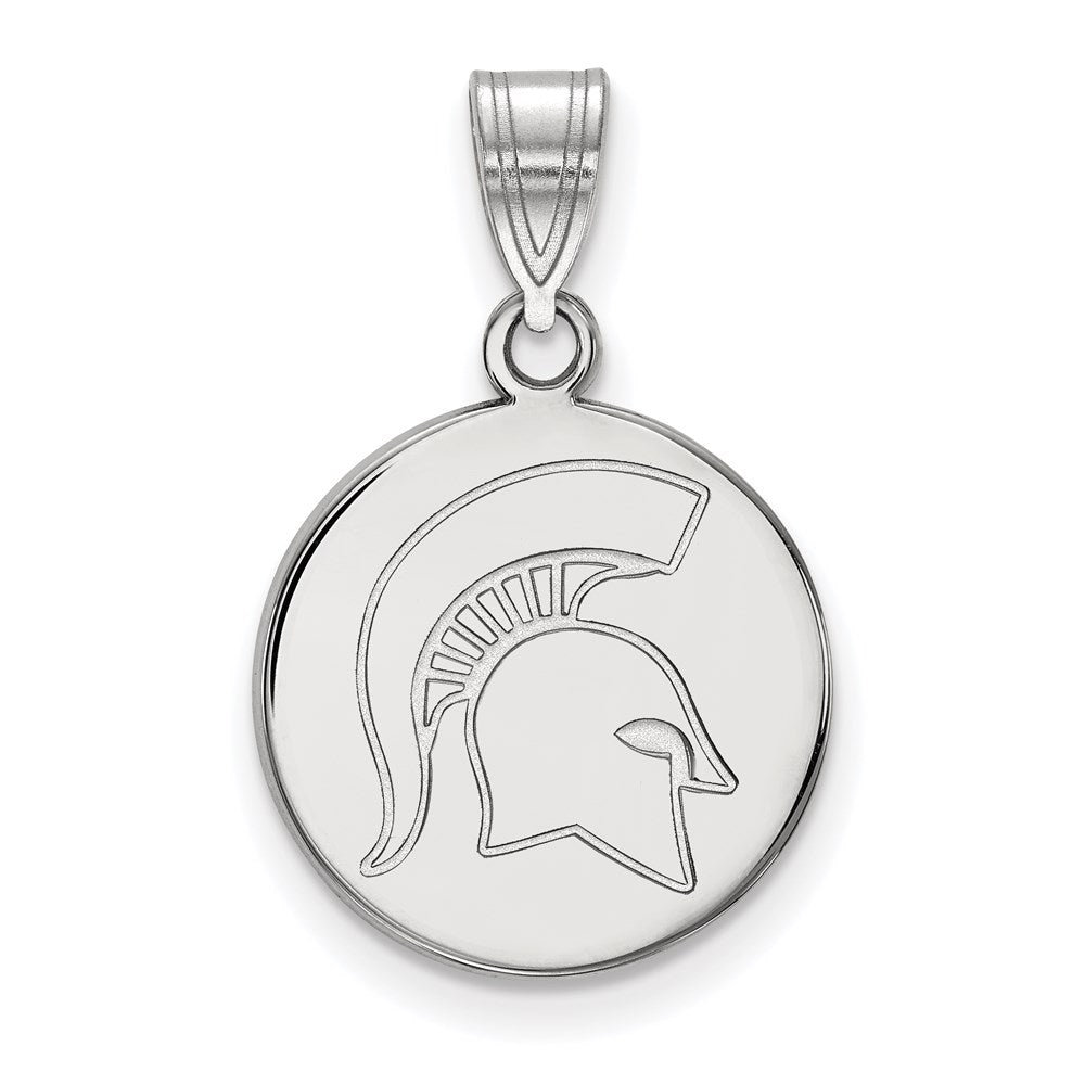 14kw  Michigan State University Medium Disc Pendant