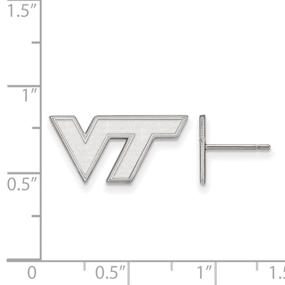 14kw  Virginia Tech XS Post Earrings