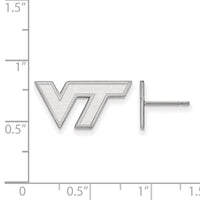 14kw  Virginia Tech XS Post Earrings
