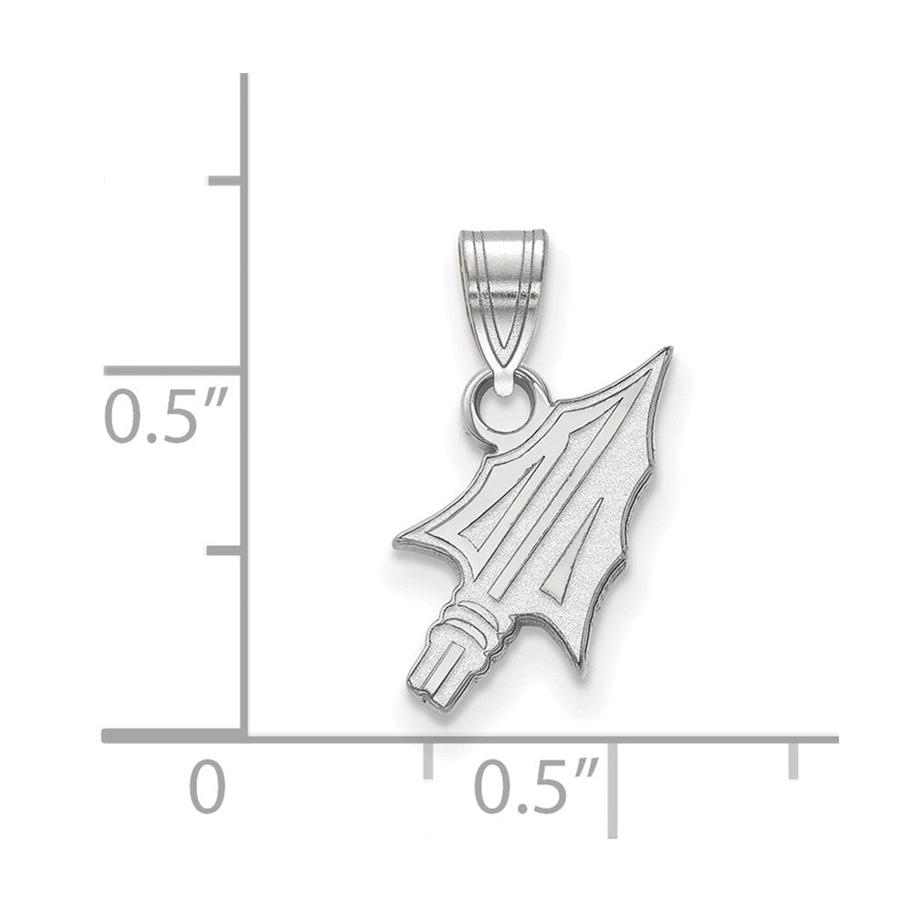 14k White Gold  Florida State University Small Pendant
