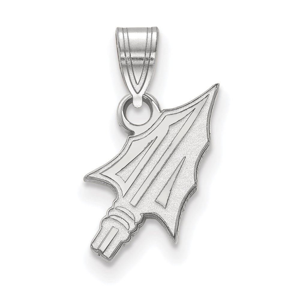 14k White Gold  Florida State University Small Pendant