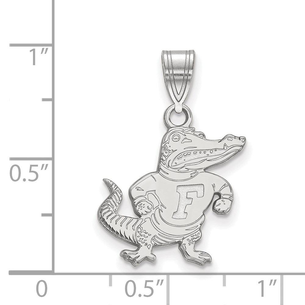 14k White Gold  University of Florida Medium Pendant