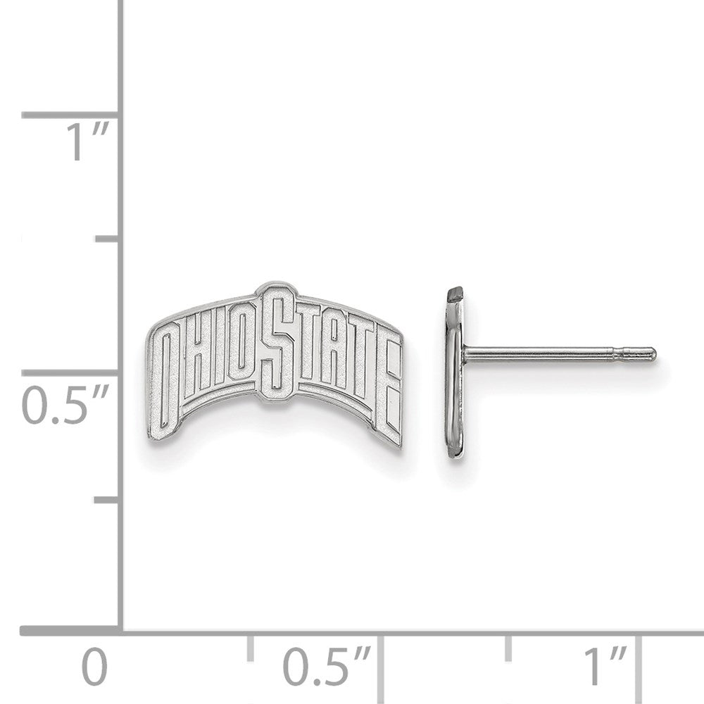14kw  Ohio State University Small Post Earrings