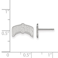 14kw  Ohio State University Small Post Earrings