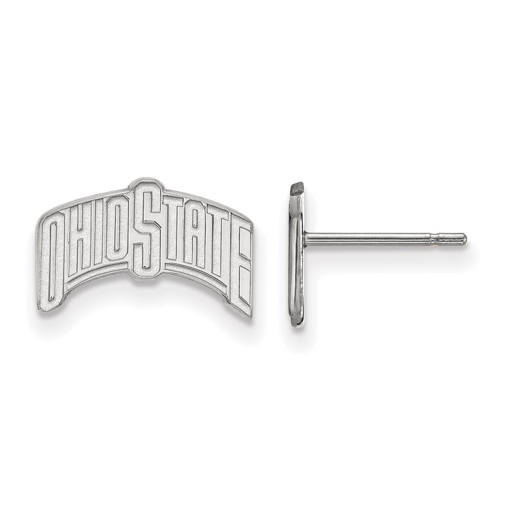 14kw  Ohio State University Small Post Earrings