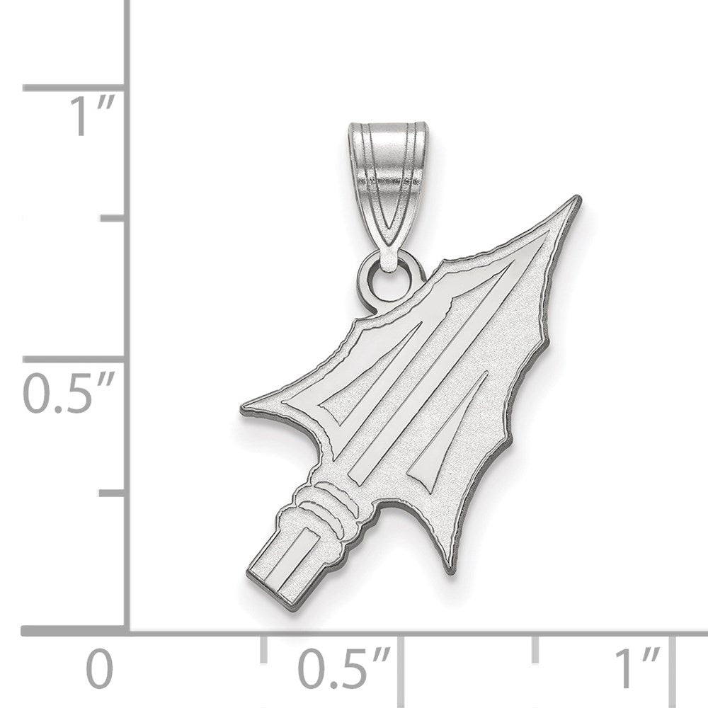 14k White Gold  Florida State University Large Pendant