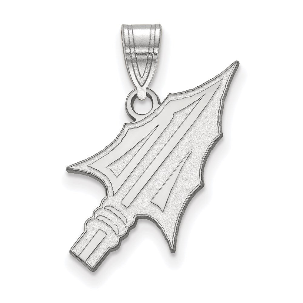 14k White Gold  Florida State University Large Pendant