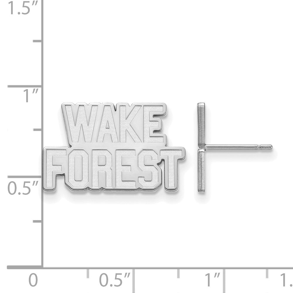 14kw  Wake Forest University Small Post Earringss