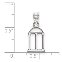 14k White Gold  University of Georgia Arch Small Pendant