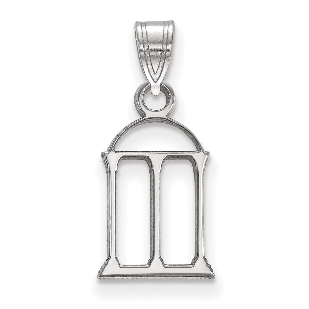 14k White Gold  University of Georgia Arch Small Pendant