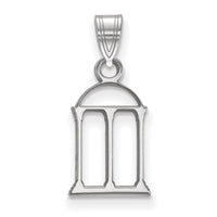 14k White Gold  University of Georgia Arch Small Pendant
