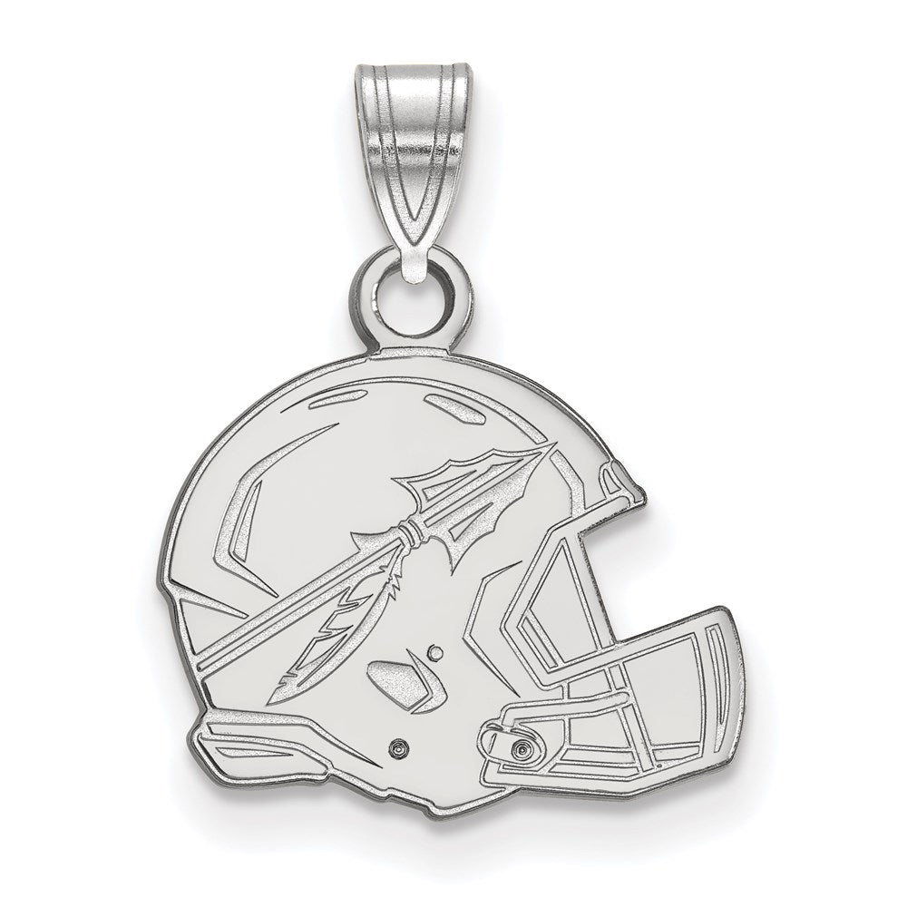 14k White Gold  Florida State University Medium Helmet Pendant