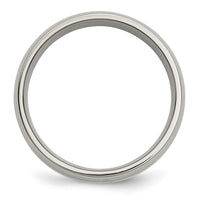 Titanium Polished w/14k Yellow Inlay 6mm Band
