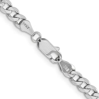 14k WG 4.5mm Flat Figaro Chain