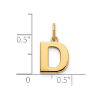 14ky Letter D Initial Pendant