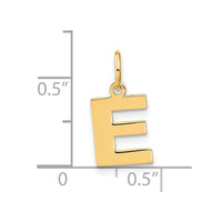 14ky Letter E Initial Pendant