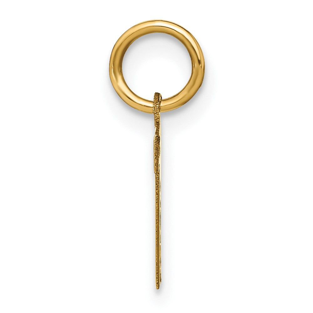 14ky Letter T Initial Pendant
