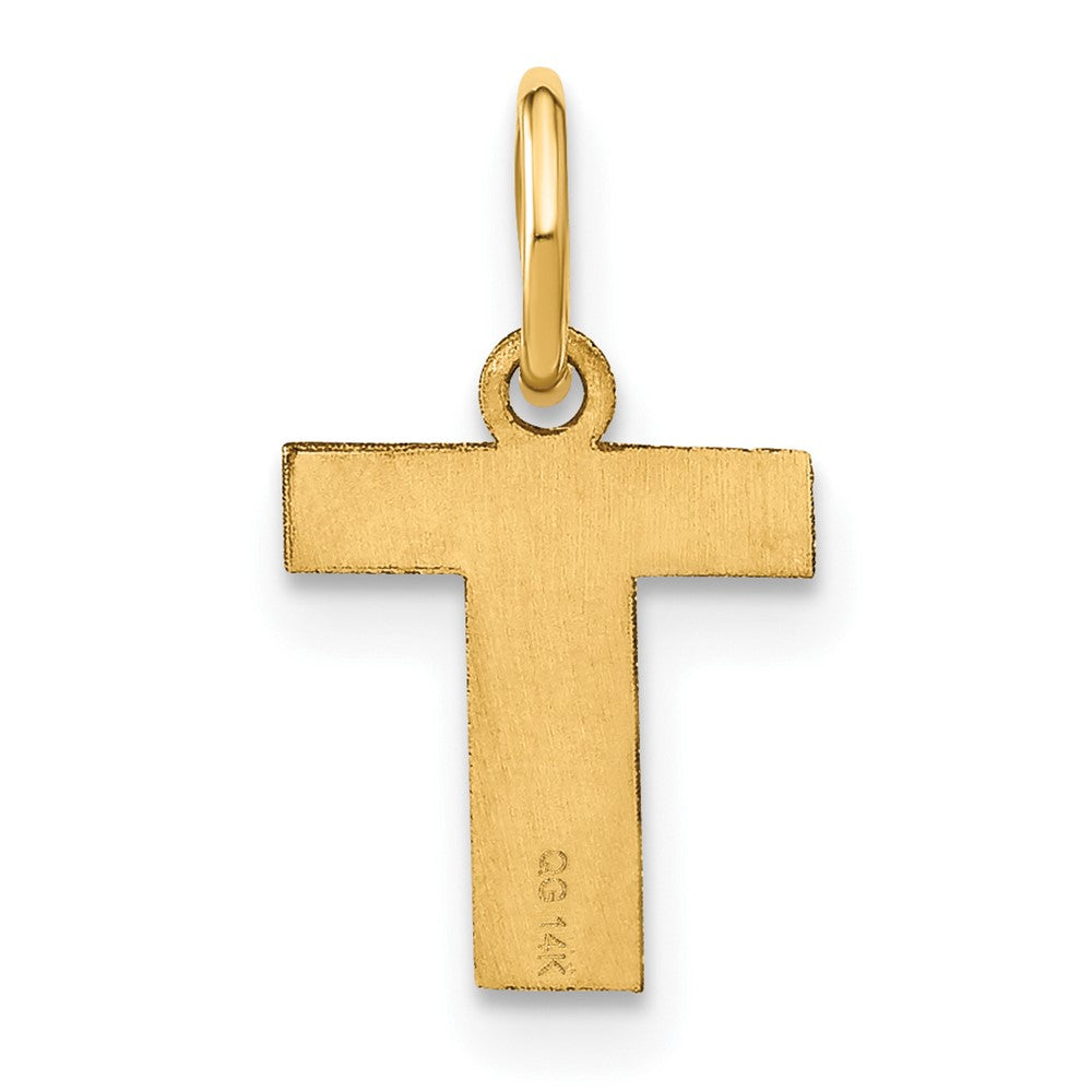 14ky Letter T Initial Pendant