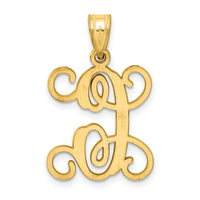 Sterling Silver Gold-plated Letter C Initial Pendant