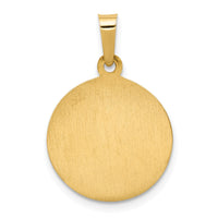 14k Polished and Satin St. Anne Medal Hollow Pendant