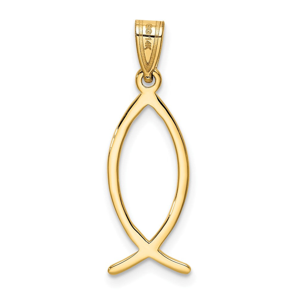 14k Ichthus Fish Charm 4