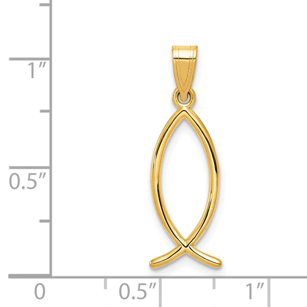 14k Ichthus Fish Charm 3