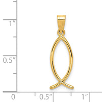14k Ichthus Fish Charm 3