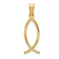 14k Ichthus Fish Charm 1
