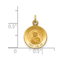 14k Saint Paul Medal Charm